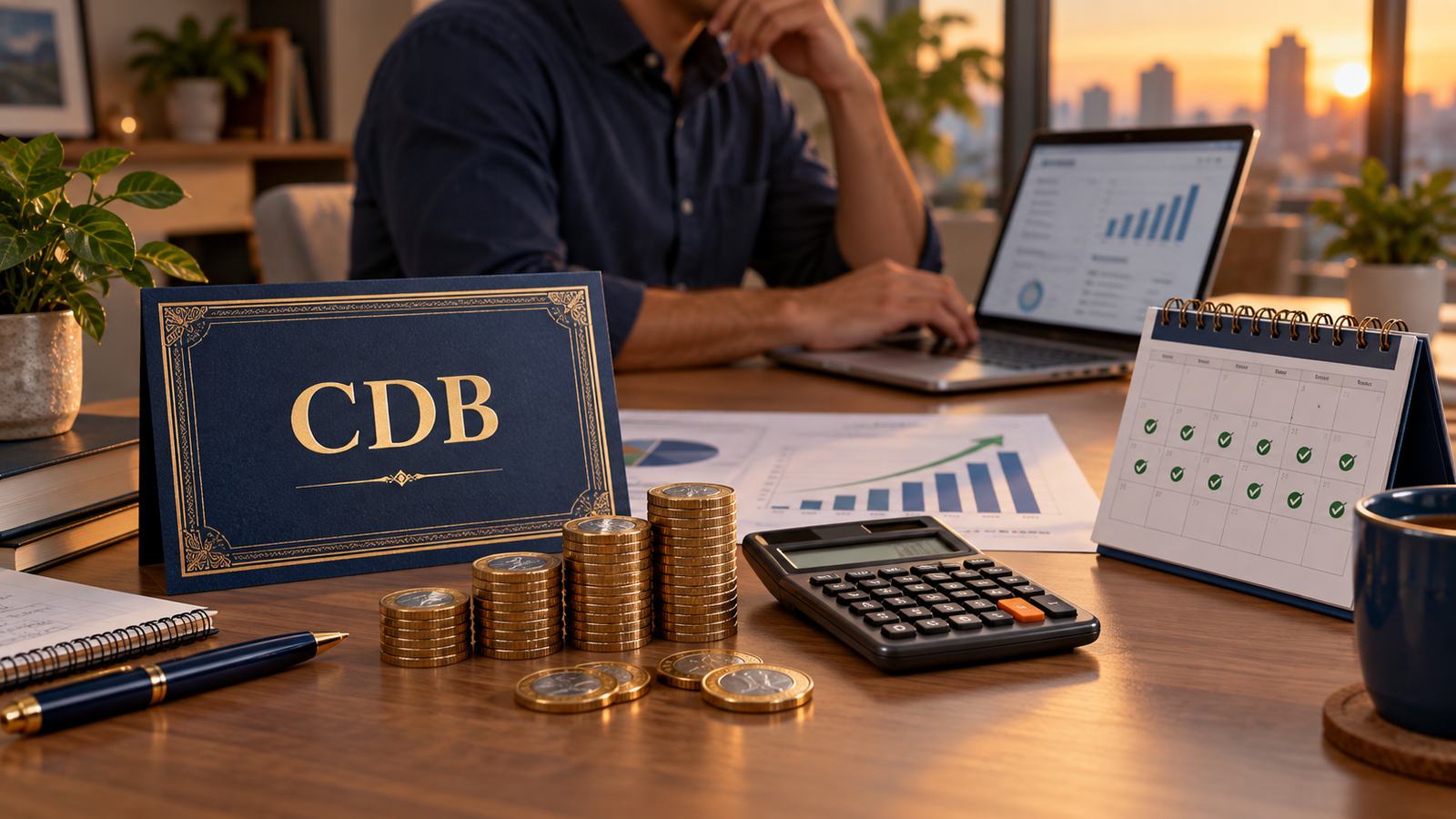 Planejamento para receber R$ 1.500 por mês investindo em CDB