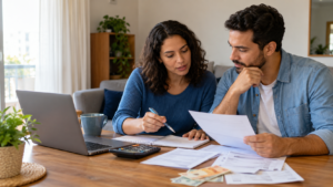 Casal organiza o orçamento familiar e decide como utilizar o 13º salário